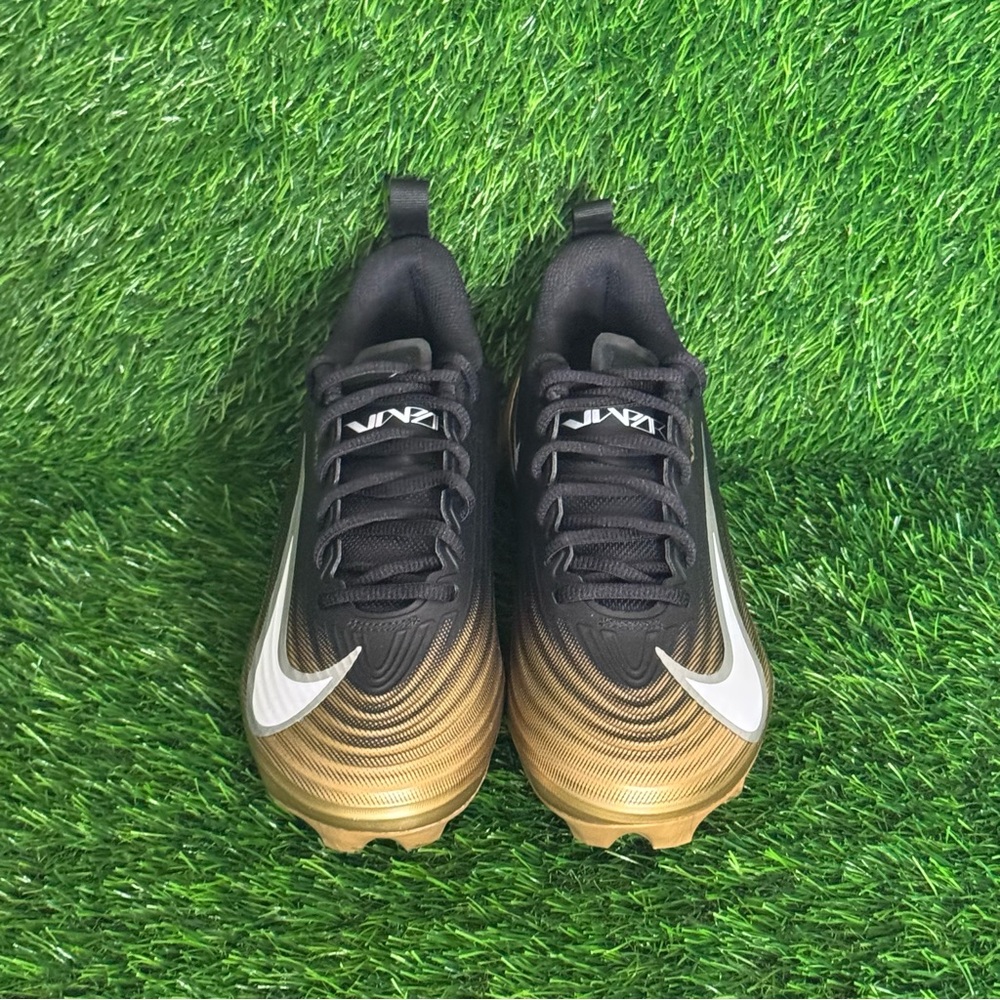 Size 8.5 - Mens Nike Vapor Speed 3 Black Gold Football Cleats - FB3303-003 - Picture 3 of 5